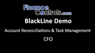 BlackLine CFO Account and Tasks