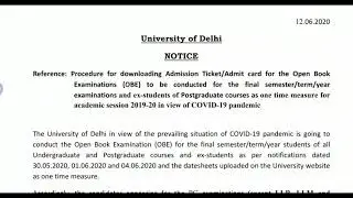 Download your admit card SOL , NCWEB, REGULER, DELHI UNIVERSITY