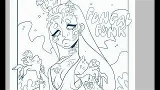 PARADISE | FUNGAL FUNK | Colouring Book SpeedInk
