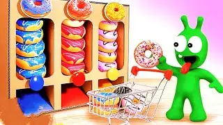 Pea Pea Explores Colorful Donut Vending Machine | Toys for Kids | PeaPea Cartoon | Kids Learning