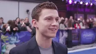 Tom Holland Talks Onward Role at UK Premiere