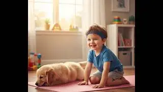 Inhale... Exhale... The cutest Pilates class ever! 🧘‍♂️🐶