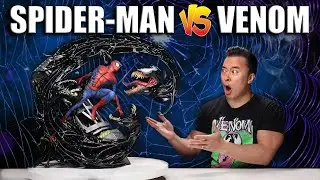 SPIDER-MAN VS. VENOM!!! Best Broken Expensive Custom Spider-Man Statue Ever Created?!