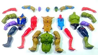 AVENGERS SUPERHERO..THANOS ARMOR vs SPIDER HODHI vs THANOS vs HULK SMASH.. 