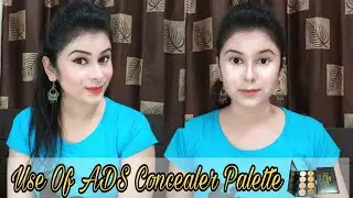 How To Use ADS Concealer Palette | Demo + Info + Makeup Tutorial By Using ADS Concealer Palette