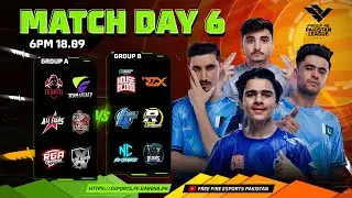 FFPL IV GROUP STAGE - Day 6 - A vs B | Free Fire Pakistan League