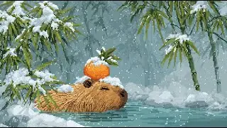 Tuesday Healing Spa ♨️ Pixel Art Lofi / Relaxing Oriental Zen Music 🍊