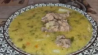 Ciorbă cu carne de porc– rețetă simplă și gustoasă, pas cu pas