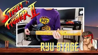STREET FIGHTER II（スト2）- RYU STAGE【ベース弾いてみた】完コピ【SFC /SNES】