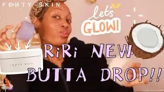 Fenty Skin Review: NEW 💣 Shimmering Butta Drop| Cinnamon Shimmer glow| Lit 🔥😍