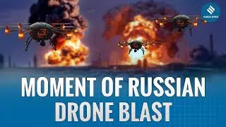 Russia Attacks Kyiv: Dramatic Moment Drone Explodes in Kyiv | Explosive Moment | Russia Ukraine War