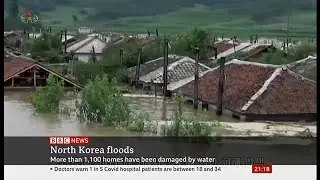 Weather Events 2021 - North Korea flooding - BBC News - 6th August 2021