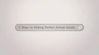 5 Steps to Making Perfect Artisan Gelato | Carpigiani UK