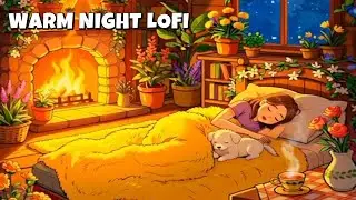 🔴 Cozy Fireplace Lo-Fi 🌙 Soft Music for Sleep & Relaxation 💤✨