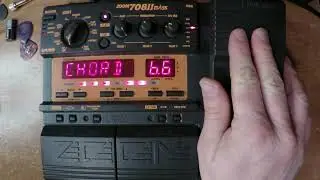 Zoom 708II Bass Multi effect - Pedal Profile