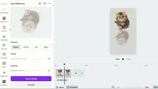 How to Create Image Reflection Effect in Canva #canvatutorial #designwithcanva #goviral #tutorials