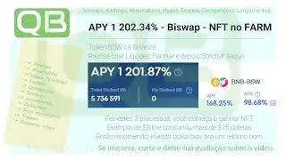 CanalQb - Swap - Biswap APY - 1.201,87% - BSC - Token BSW + NFT