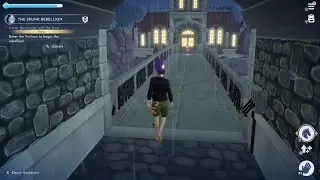 Lower bridge to Enter Fortress in Cruella's The Skunk Rebellion in Glamour Gulch Wishblossom Ranch