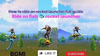How to ride on rocket 🚀 launcher in Bgmi ❓ How to use rocket launcher ? 