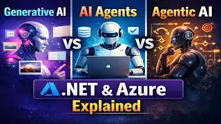 Generative AI vs AI Agents vs Agentic AI | Explained with .NET & Azure Examples