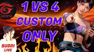 Suddi FF New is live! 1 VS 4 Custom only🥲🥲