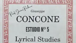 Concone Lyrical Studies - Estudio n&deg; 5.