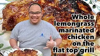 Cook a whole chicken on the flat top grill in 25 minutes!