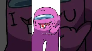 Among us Rodamrix || I ❤️/ LOVE YOU || Pink x Purple || #animation meme #amongus #rodamrix #tanimate