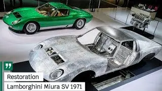 Rare Lamborghini Miura SV 1971 Restoration | Satisfying ASMR &lrm;#asmr #cars #lamborghini  #luxury#cars
