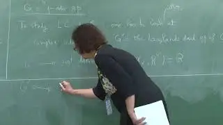L01 Introduction to the local Langlands correspondence by Anne Marie Aubert