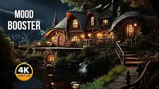 Stress-Free Study Ambience | Calm Focus Water Sound | 4K Utra HD