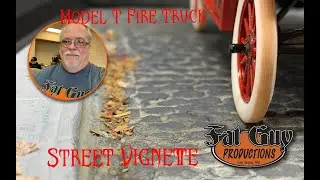 Model t Fire Truck Street Vignette
