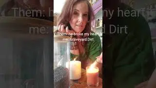 Graveyard Dirt for a broken heart #witch #witchcraft #cornish #magic #funny #healing #mentalhealth