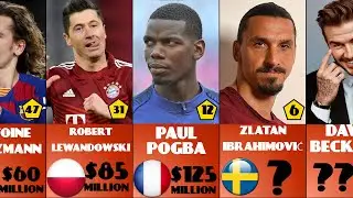 Comparison: Top 50 Richest Soccer Players 2022 !!!