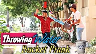 Throwing Water Bucket Prank | Prank In Pakistan | Unlimited Pranks | 2022