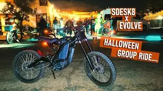 HALLOWEEN GROUP RIDE 2023 || SDESK8 X EVOLVE || Ebike