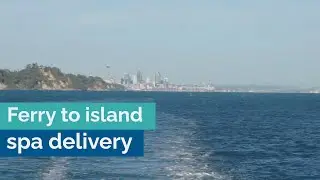 Delivering a Vortex&trade; spa pool to island via a car ferry - Owner review