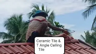 Ceramic Roof Tile With T Angle Celling 