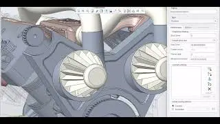 V6 TURBO ENGINE in CAD (CREO)