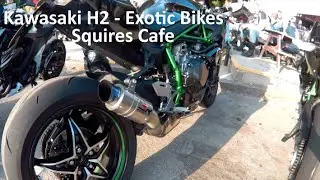 Squires Cafe - Kawasaki H2 & Exotic Bikes - Walk Around