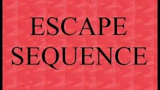 C programming Tutorials: escape sequence concept by Saurabh Bhargava