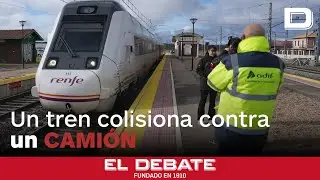 Un tren colisiona contra un camión entre las localidades vallisoletanas de Pozaldez y Valdestillas