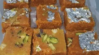 મોહનથાળ | Traditional Gujarati Sweet Recipe MOHANTHAL | Danedar Besan ki Barfi |Halwai Style મોહનથાળ