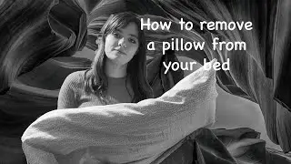 How to remove a pillow from your bed (simple)