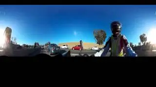 Экшн-камера Kodak SP 360˚, съемка движения в Лос-Анджелесе с мотоцикла Honda