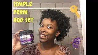 SIMPLE PERM ROD SET| SHORT NATURAL HAIR| THE MANE CHOICE