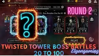 Fatal Twisted Tower 20&ndash;100 Boss Fights 😈 | MK Mobile 2nd Time Clear