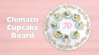 Patchwork Cutters - Clematis Cupcake Board