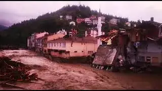 İlişi de sel doğal afet yıktı ge&ccedil;ti Bozkurt