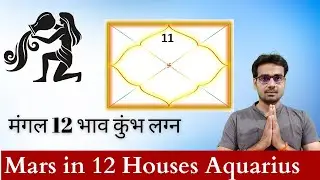 Mars in all 12 Houses For Aquarius Ascendant | मंगल १२ भाव कुंभ लग्न